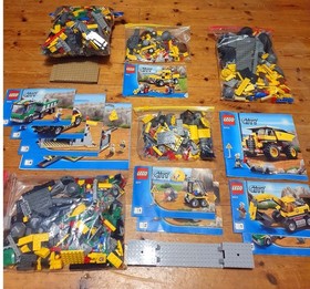 Lego City Mining Lot x 5: 4200, 4201, 4202, 4203, 4204 (100% Complete) NO BOXES