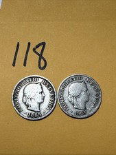 1885 & 1905 Switzerland 5 Rappen - KM 26 - World Coins