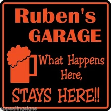 Personalized Garage Sign #2 Bar Man Cave Home Room Decor Gift  Custom USA Made
