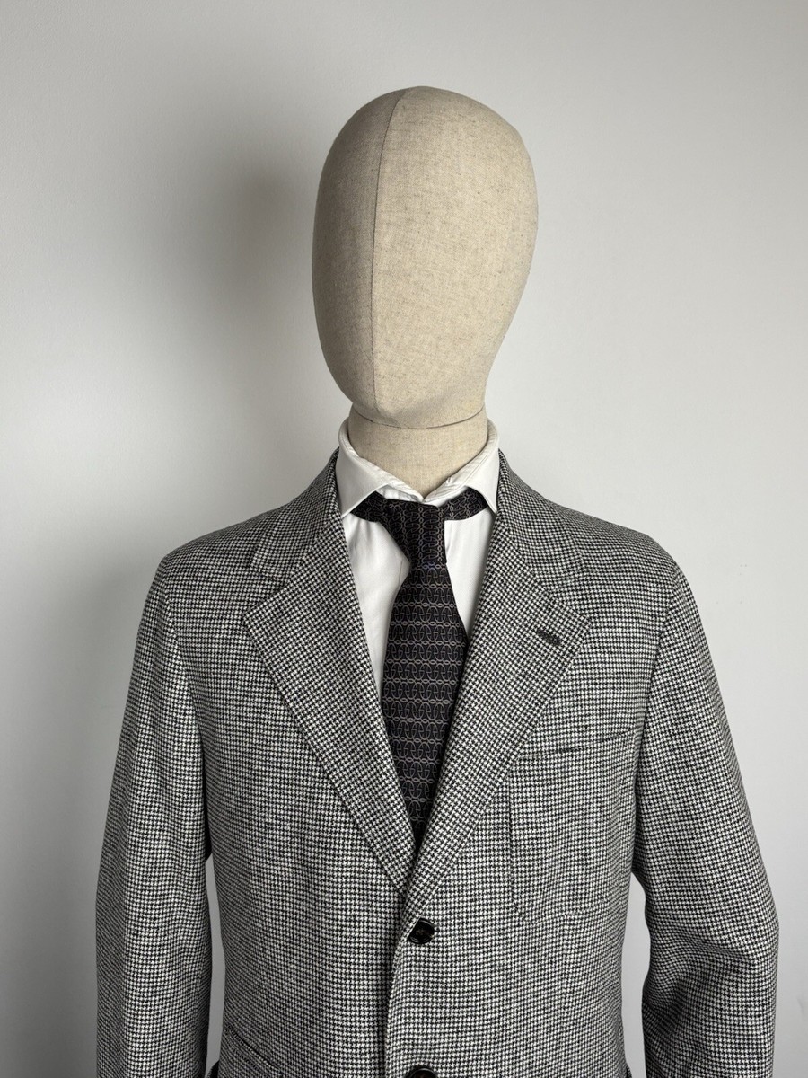 ボトムスその他 Brunello Cucinelli Tailored Houndstooth Blazer With Matching Houndstooth deconstructed blazer for Man in Grey | Brunello