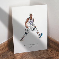 Russell Westbrook Poster Oklahoma City Thunder Basketball 8x10 Print