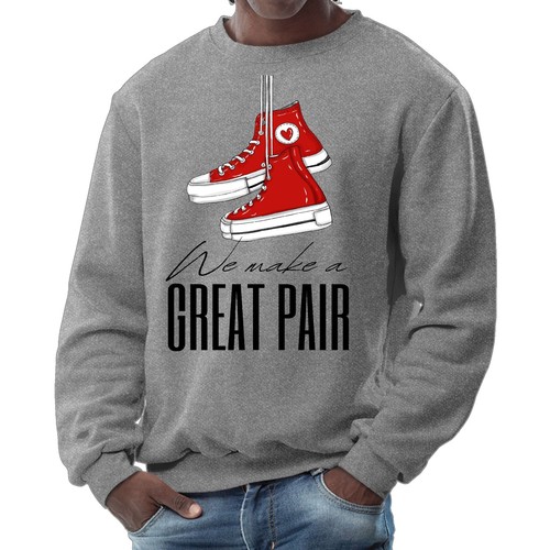 Herren Grafik Sweatshirt - Say it Soul - wir machen ein tolles Paar - Bild 68 von 70