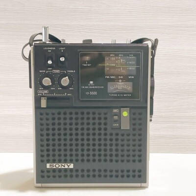Sony ICF-5500 Sky sensor Portable 3 Band Receiver FM/MW/SW Sony ICF-5500 Sky sensor Portable 3 Band Receiver FM/MW/SW