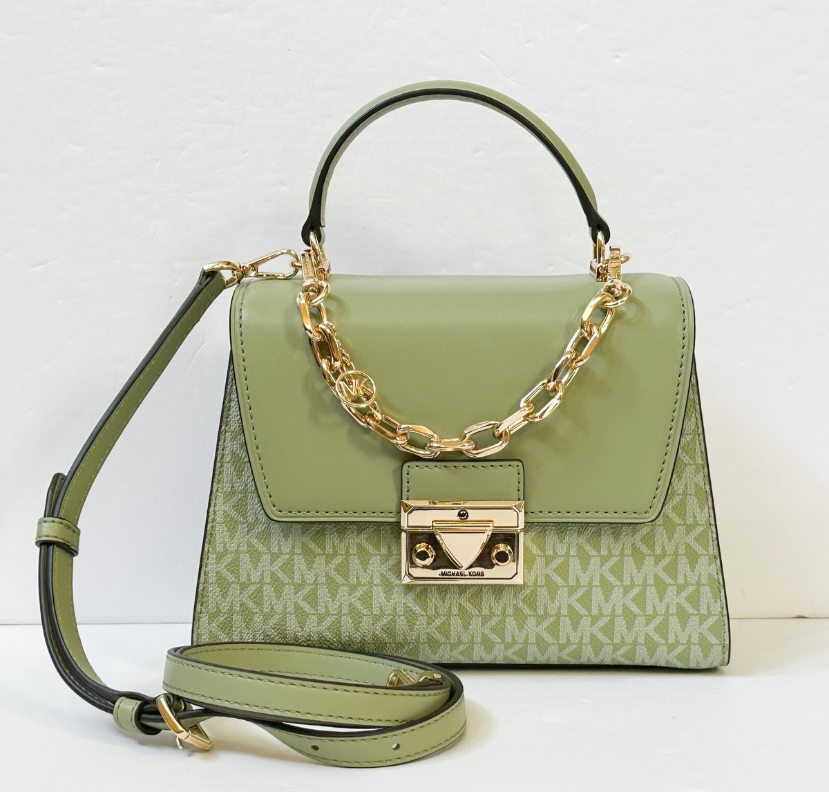 MICHAEL KORS SERENA SMALL FLAP TOP HANDLE CHAIN CROSSBODY MICHAEL KORS SERENA SMALL FLAP TOP HANDLE CHAIN CROSSBODY