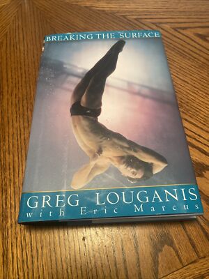 Rare!!!Breaking The Surface Greg Louganis Signed Bookplate1995 Olympics HC DJ