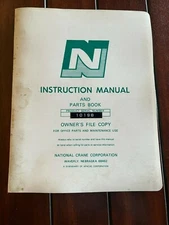  National Crane Frame Series 4 Truck Mounted Crane Owners Manual & Parts Book 