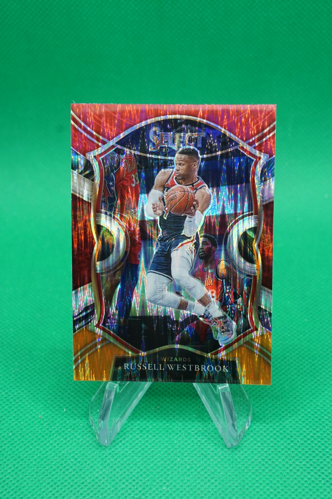 2020-21 Select Base Concourse Red White Orange Flash #39 Russell Westbrook TL4