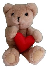 Vintage Russ Berrie Valentine's Bear stands 6 inches tall