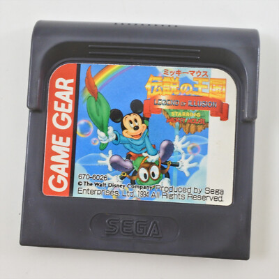 Game Gear MICKEY MOUSE LEGEND OF ILLUSION STARRING Cartridge Only Sega 0301 gg