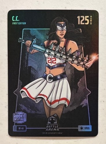 2024 Bo Jackson Battle Arena C.C. Caitlin Clark Rookie Steel Battlefoil RC BF-45