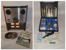Teac A-3340s & Tz-10 Reel To Reel Tape Deck + Manual + Maintenance Set +