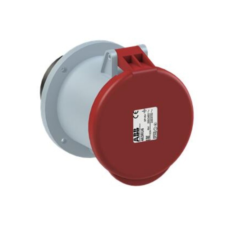 ABB Industrial Plug Socket 463RU6 63A 346-415V IP44