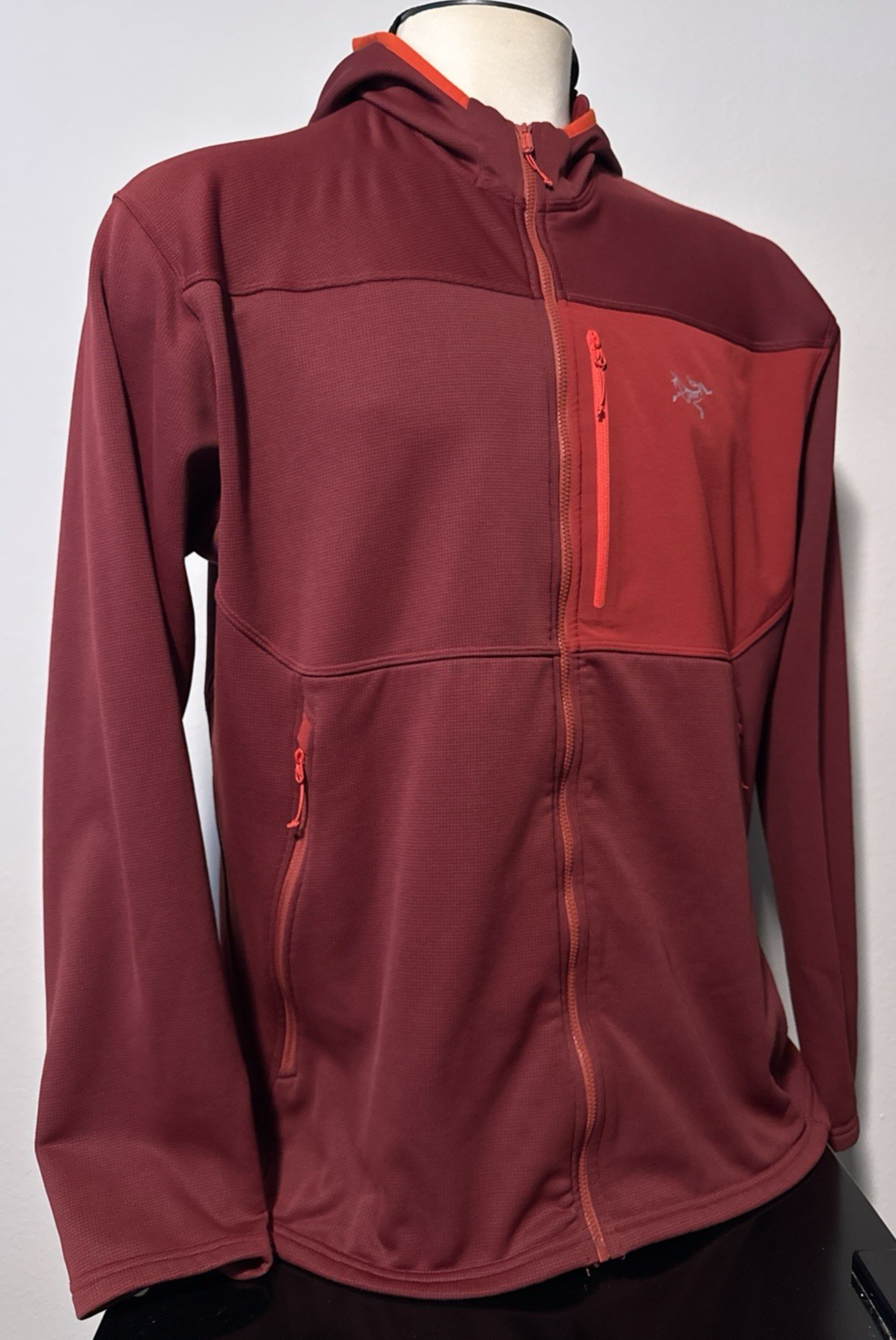 Arc'teryx Fortrez Felpa con Cappuccio Polartec Giacca Maschera Viso Escursionismo Rosso Uomo Taglia 2XL