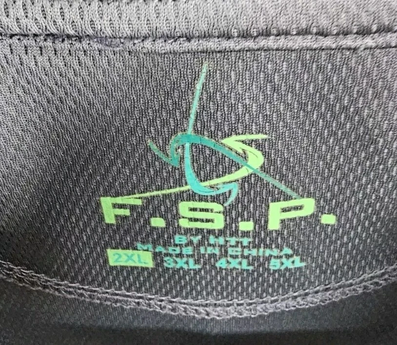 Camisa FSP Para Hombres 2XL Negra Gris Manga Corta Polo Sólida LOGOTIPO DE HERRAMIENTAS A PRESIÓN Foto 3 de 4