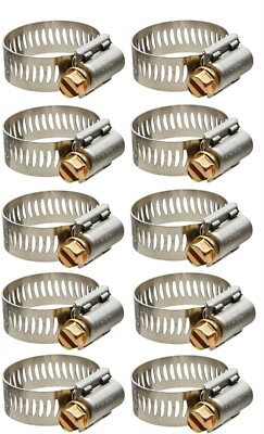 10 Breeze 62020H Power Seal Worm Drive Hose Clamps SAE 20 Range 13/16'' to 1-3/4''