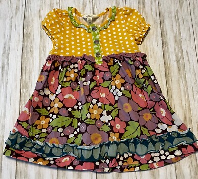 matilda jane fall dress Pumpkin Twilight Blooms Button Dress 4T main image 0