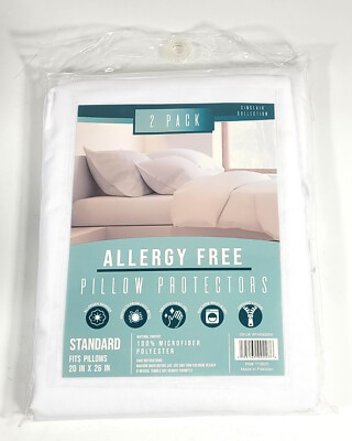 2 Pack Sinclair Collection Pillow Protectors Standard 20'' x 26''