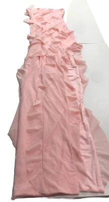 Windsor Light Pink Ruffle No Sleeve Dress Small | eBay
