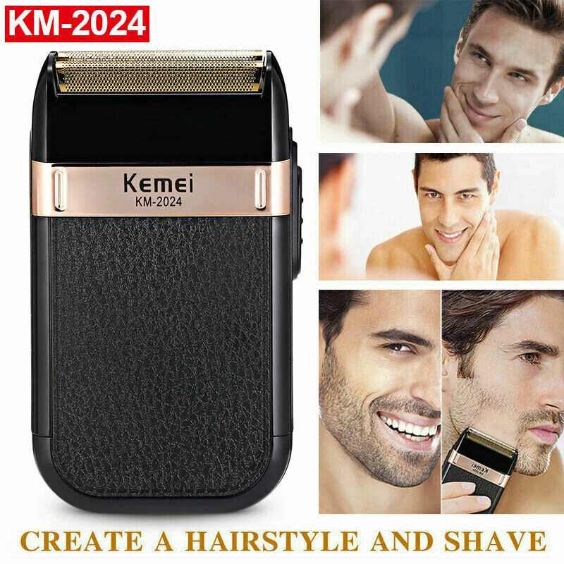 Kemei 2024 Afeitadora Eléctrica Hombre Recortadora Maquinilla de Afeitar Recargable Cabello Barba Afeitado Foto 4 de 4