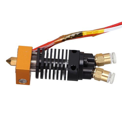 2 In 1 Out Hotend Kit 2 Color Metal 12V 3D Printer Extruder With Silicone NEW - Afbeelding 5 van 12