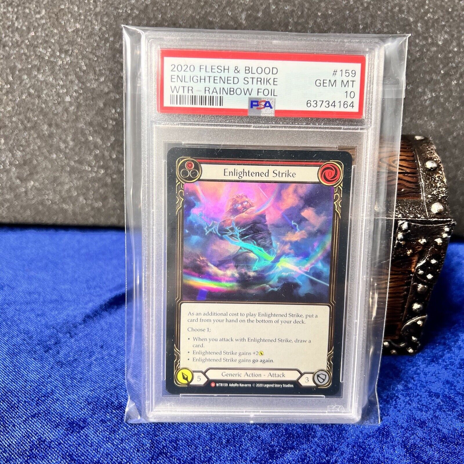 PSA 10 Enlightened Strike Rainbow Foil Flesh and Blood Welcome to Wrathe  Card | eBay