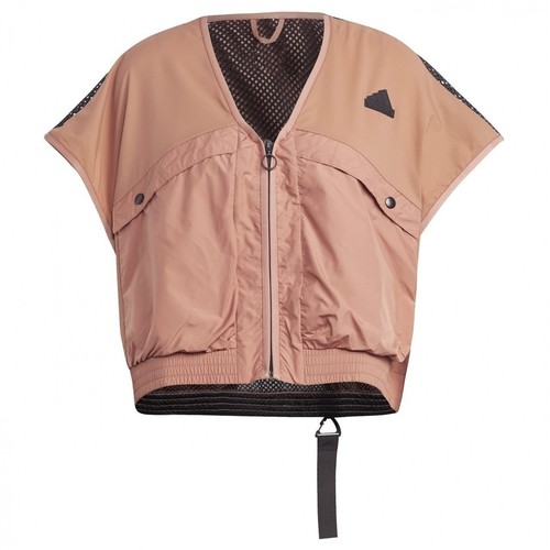 Adidas City Escape Premium Vest Men's Full Zip V-Neck Clay Strata XL