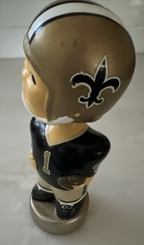Bobblehead Ceramic SAINTS #1 Orleans NFL VINTAGE 80s 90s TWIN ENTERPRISE Nodder - Picture 8 of 9