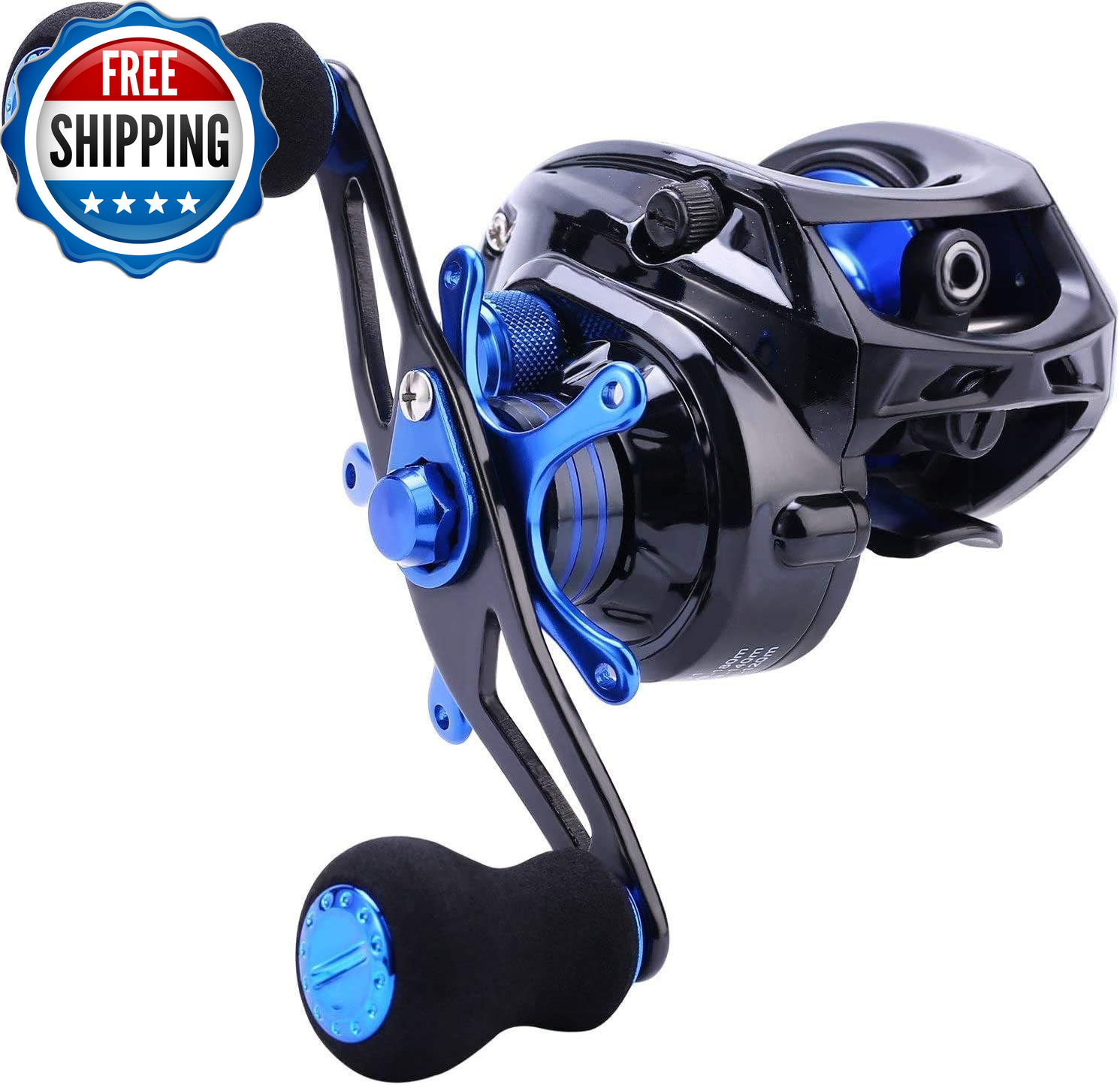Baitcasting Reel, 7.0:1 Gear Ratio Super Smooth Power, 9 + 1 Shielded Ball Beari