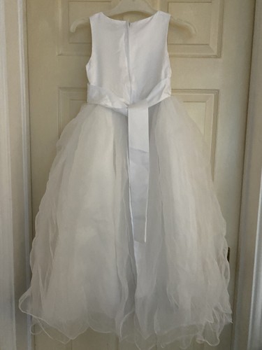 Flower Girl First Holy Communion Dress Bridesmaid White Sash 7-8 9-10 10-11 Year - Picture 8 of 9