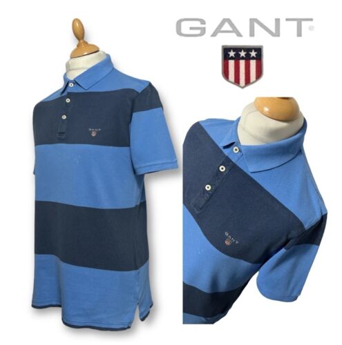 GANT Men’s Short Sleeve Slim Fit Polo Shirt Size M - Afbeelding 1 van 7