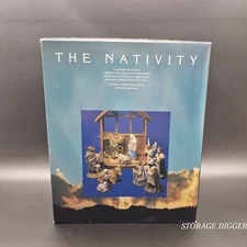 VTG Nativity Complete Set of 11 Porcelain Figurine Participants Birth Of Jesus