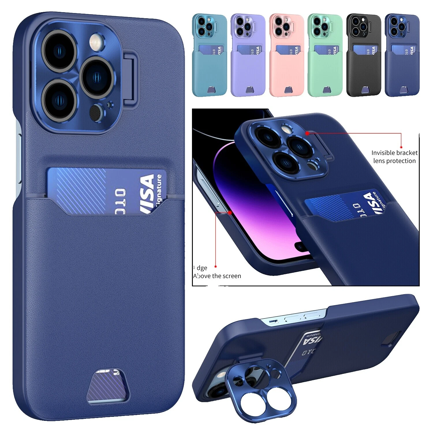 Metal Cell Phone Wallet Cases with Projector