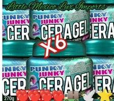 6 PACK PUNKY JUNKY CERAGEL GEL WAX 9.52 oz each 270g Professional Quality 🔥