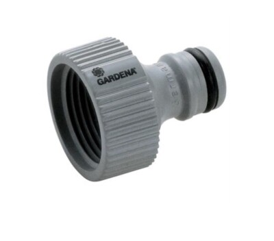 Gardena 32541  Nylon/ABS Male Threaded Tap Hose Connector 3/4  Gray