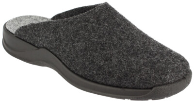 Beck 7015Elegante Damen  Herren Hausschuhe Clogs aus Softfilz Gr. 43 anthrazit