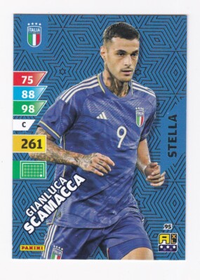 Panini Esselunga 2024 Blue Adrenalyn Card No. 95 Scamacca Star