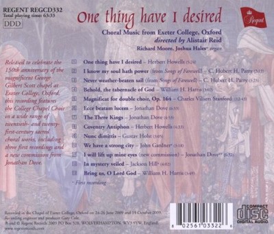 One Thing Have I Desired by Various Artists [Audio CD]