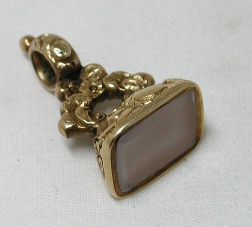 Antique Gold Cased Seal Fob Charm / Pendant 23044 - Picture 3 of 4