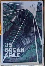 Guillem Bosch Unbreakable Screen Print Movie Poster Mondo Style Commission 