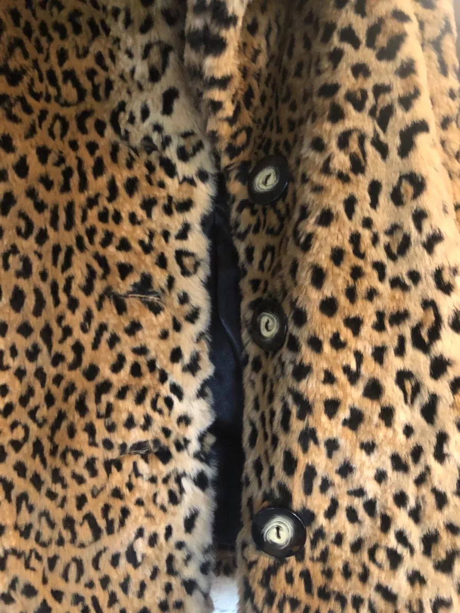 Leopard print coat best sale ebay