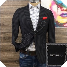 SUITSUPPLY Mens Wool Blazer Sport Coat Casual Jacket Size 34R Two Button Suit