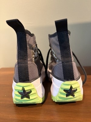 Converse Run Star Hike High Concrete Heat Black Size W 4.5