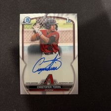 2023 BOWMAN CHROME 1ST Auto Cristofer Torin DBACKS CPA-CT