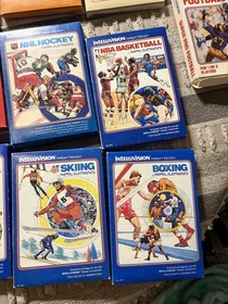 Vintage Retro intellivision games lot Preowned