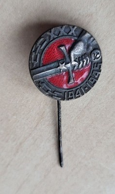 Vintage Emaille 2. Weltkrieg Sowjetunion Jahr des Sieges 1945 Pin Anstecker
