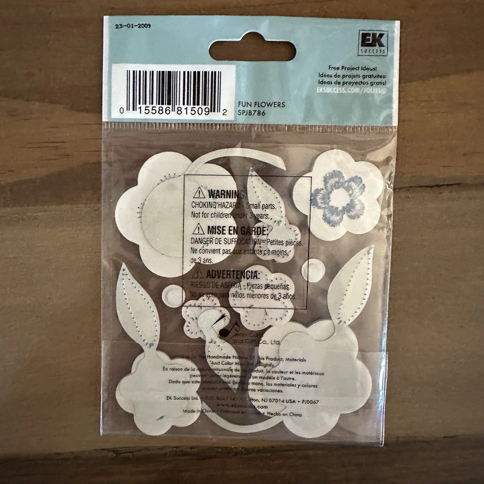 Lote de 9 paquetes de pegatinas florales dimensionales para álbumes de recortes Jolee’s Boutique Foto 4 de 4