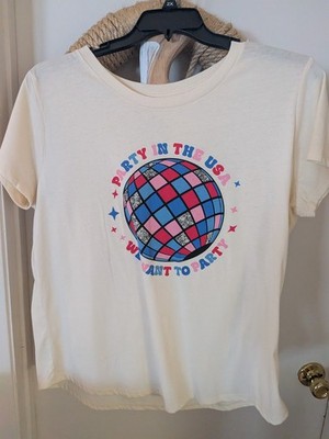 A Diva ''Party in the USA ...'' 2X Graphic SS T-Shirt Ladies New without Tags