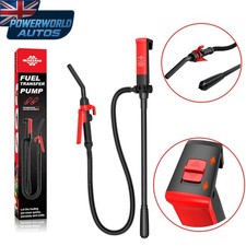 Electric Syphon Pump Battery Operated Petrol Oil Water Fuel Transfer 2.6 Gallons