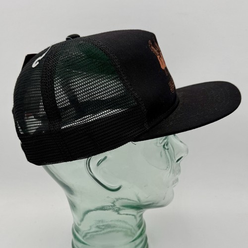 Jacks Surfboards Black Sea Hula Trucker Hat Cap Black Snapback Huntington Beach - Picture 6 of 9