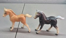 Concise  ClearPair Vintage Hard Plastic Toy Horse Foals Palomino  Dapple...